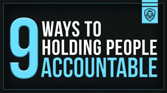 9 Ways to holding people accountable